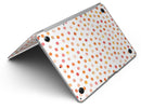 Orange Watercolor Dots over White - MacBook Air Skin Kit