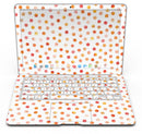 Orange Watercolor Dots over White - MacBook Air Skin Kit
