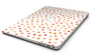 Orange Watercolor Dots over White - MacBook Air Skin Kit