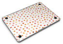 Orange Watercolor Dots over White - MacBook Air Skin Kit