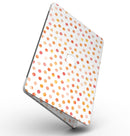 Orange Watercolor Dots over White - MacBook Pro with Retina Display Full-Coverage Skin Kit