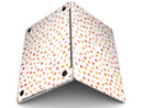 Orange Watercolor Dots over White - MacBook Pro with Retina Display Full-Coverage Skin Kit