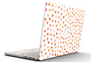 Orange Watercolor Dots over White - MacBook Pro with Retina Display Full-Coverage Skin Kit