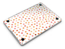 Orange Watercolor Dots over White - MacBook Pro with Retina Display Full-Coverage Skin Kit