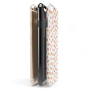 Orange Watercolor Dots over White iPhone 6/6s or 6/6s Plus 2-Piece Hybrid INK-Fuzed Case