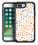 Orange Watercolor Dots over White - iPhone 7 Plus/8 Plus OtterBox Case & Skin Kits