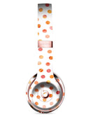 Orange Watercolor Dots over White Full-Body Skin Kit for the Beats by Dre Solo 3 Wireless Headphones