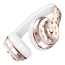 Orange Watercolor Dots over White Full-Body Skin Kit for the Beats by Dre Solo 3 Wireless Headphones