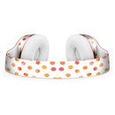 Orange Watercolor Dots over White Full-Body Skin Kit for the Beats by Dre Solo 3 Wireless Headphones