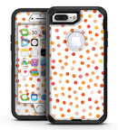 Orange Watercolor Dots over White - iPhone 7 Plus/8 Plus OtterBox Case & Skin Kits
