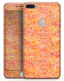 Orange Watercolor Leopard Pattern - Skin-kit for the iPhone 8 or 8 Plus