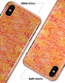 Orange Watercolor Leopard Pattern - iPhone X Clipit Case