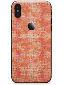 Orange Watercolor Polka Dots - iPhone X Skin-Kit