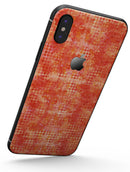 Orange Watercolor Polka Dots - iPhone X Skin-Kit