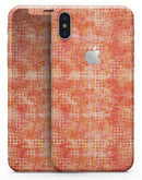 Orange Watercolor Polka Dots - iPhone X Skin-Kit