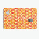 Orange Watercolor Ring Pattern - Premium Protective Decal Skin-Kit for the Apple Credit Card