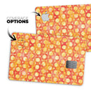 Orange Watercolor Ring Pattern - Premium Protective Decal Skin-Kit for the Apple Credit Card