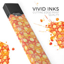 Orange Watercolor Ring Pattern - Premium Decal Protective Skin-Wrap Sticker compatible with the Juul Labs vaping device