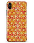 Orange Watercolor Ring Pattern - iPhone X Clipit Case