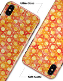 Orange Watercolor Ring Pattern - iPhone X Clipit Case