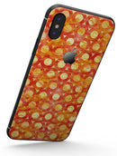 Orange Watercolor Ring Pattern - iPhone X Skin-Kit