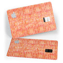 Orange Watercolor Stripes - Premium Protective Decal Skin-Kit for the Apple Credit Card