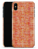 Orange Watercolor Stripes - iPhone X Clipit Case