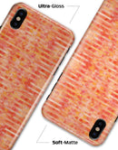 Orange Watercolor Stripes - iPhone X Clipit Case