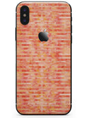Orange Watercolor Stripes - iPhone X Skin-Kit