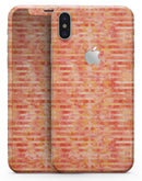 Orange Watercolor Stripes - iPhone X Skin-Kit