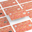 Orange Watercolor Woodgrain - Premium Protective Decal Skin-Kit for the Apple Credit Card