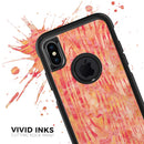 Orange Watercolor Woodgrain - Skin Kit for the iPhone OtterBox Cases