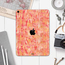 Orange Watercolor Woodgrain - Full Body Skin Decal for the Apple iPad Pro 12.9", 11", 10.5", 9.7", Air or Mini (All Models Available)