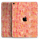 Orange Watercolor Woodgrain - Full Body Skin Decal for the Apple iPad Pro 12.9", 11", 10.5", 9.7", Air or Mini (All Models Available)