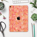 Orange Watercolor Woodgrain - Full Body Skin Decal for the Apple iPad Pro 12.9", 11", 10.5", 9.7", Air or Mini (All Models Available)