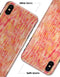Orange Watercolor Woodgrain - iPhone X Clipit Case