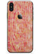 Orange Watercolor Woodgrain - iPhone X Skin-Kit
