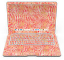 Orange Watercolor Zebra Pattern - MacBook Air Skin Kit