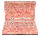 Orange Watercolor Zebra Pattern - MacBook Air Skin Kit