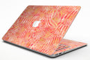 Orange Watercolor Zebra Pattern - MacBook Air Skin Kit