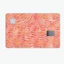 Orange Watercolor Zebra Pattern - Premium Protective Decal Skin-Kit for the Apple Credit Card