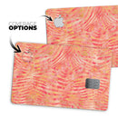 Orange Watercolor Zebra Pattern - Premium Protective Decal Skin-Kit for the Apple Credit Card