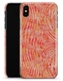 Orange Watercolor Zebra Pattern - iPhone X Clipit Case