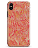 Orange Watercolor Zebra Pattern - iPhone X Clipit Case