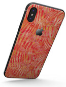 Orange Watercolor Zebra Pattern - iPhone X Skin-Kit