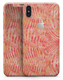 Orange Watercolor Zebra Pattern - iPhone X Skin-Kit