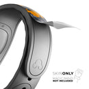 Orange and Gray Digital Camouflage - Decal Skin Wrap Kit for the Disney Magic Band