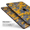 Orange and Gray Digital Camouflage - Full Body Skin Decal for the Apple iPad Pro 12.9", 11", 10.5", 9.7", Air or Mini (All Models Available)