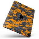 Orange and Gray Digital Camouflage - Full Body Skin Decal for the Apple iPad Pro 12.9", 11", 10.5", 9.7", Air or Mini (All Models Available)