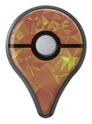 Orange and Red Geometric Triangles Pokémon GO Plus Vinyl Protective Decal Skin Kit